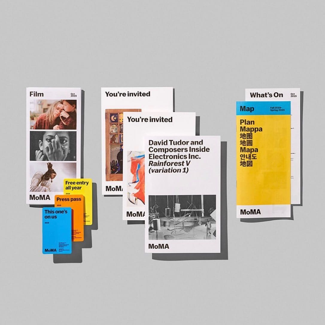 Tickets and print materials for @themuseumofmodernart