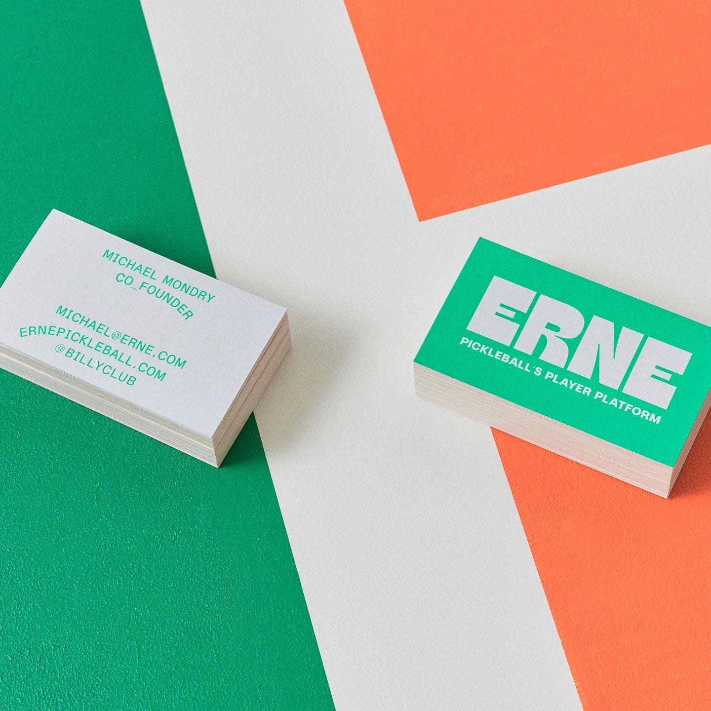 @sainturbain creative agency designed erne.pickleball, a platform, designed to h