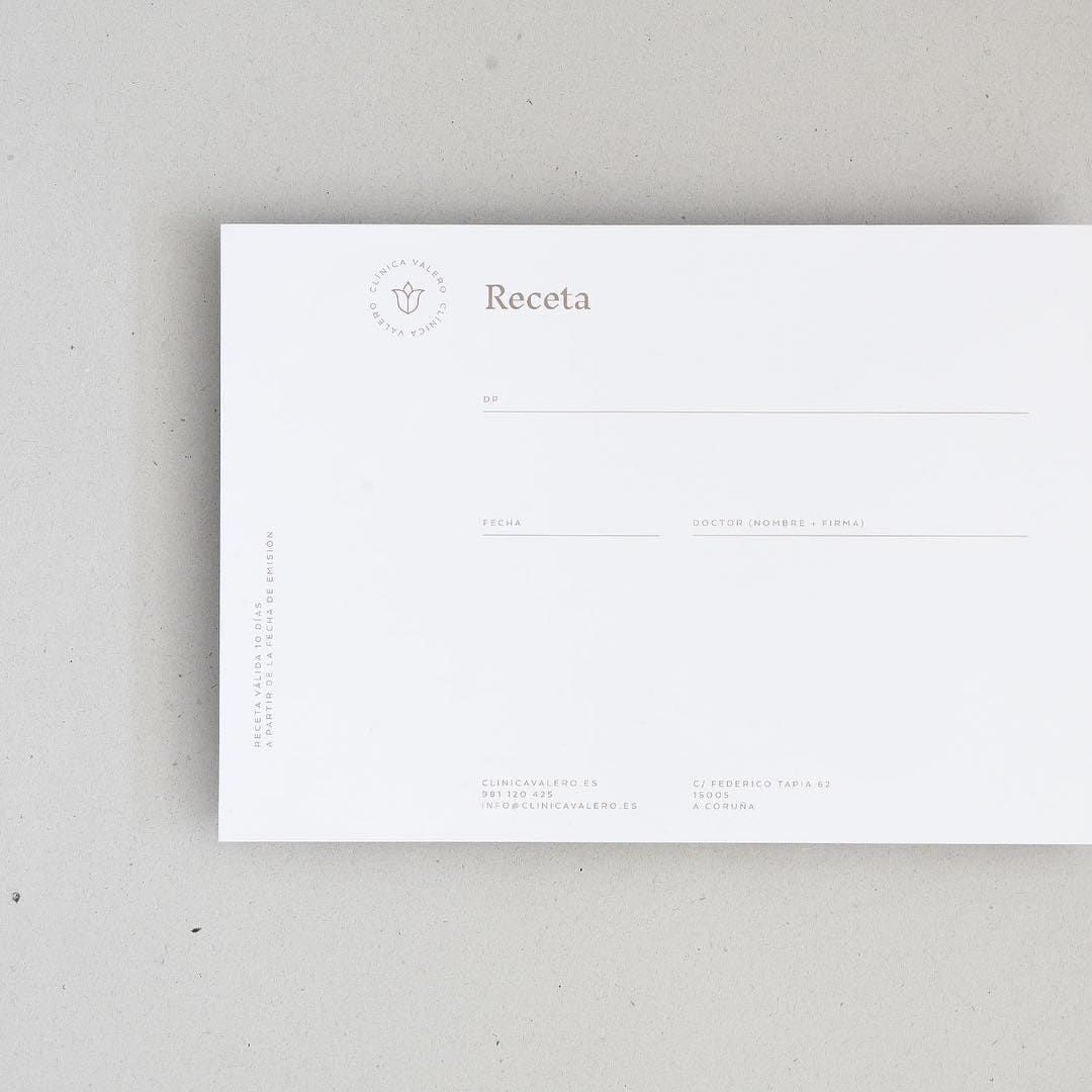 Clinica Valero brand identity