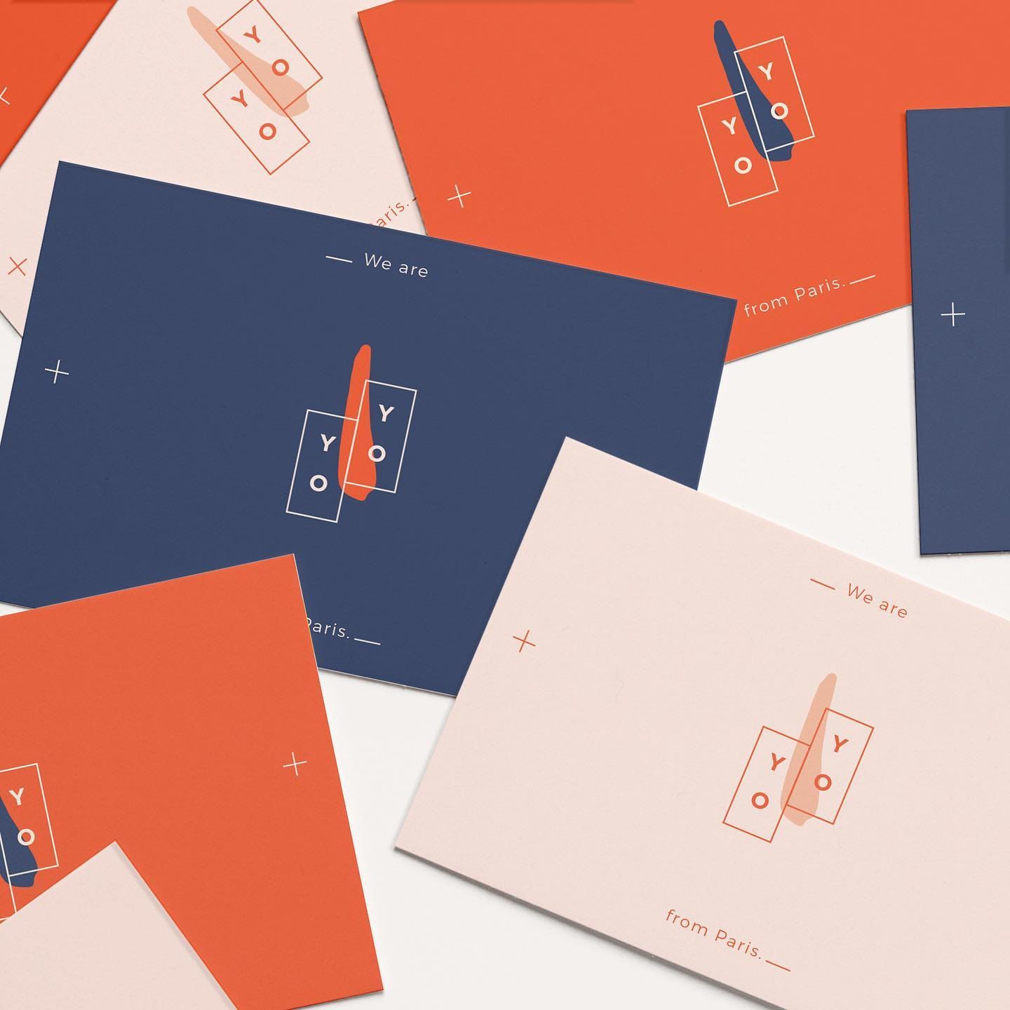 Visual identity of YOYO, a creative boutique agency based in Paris.