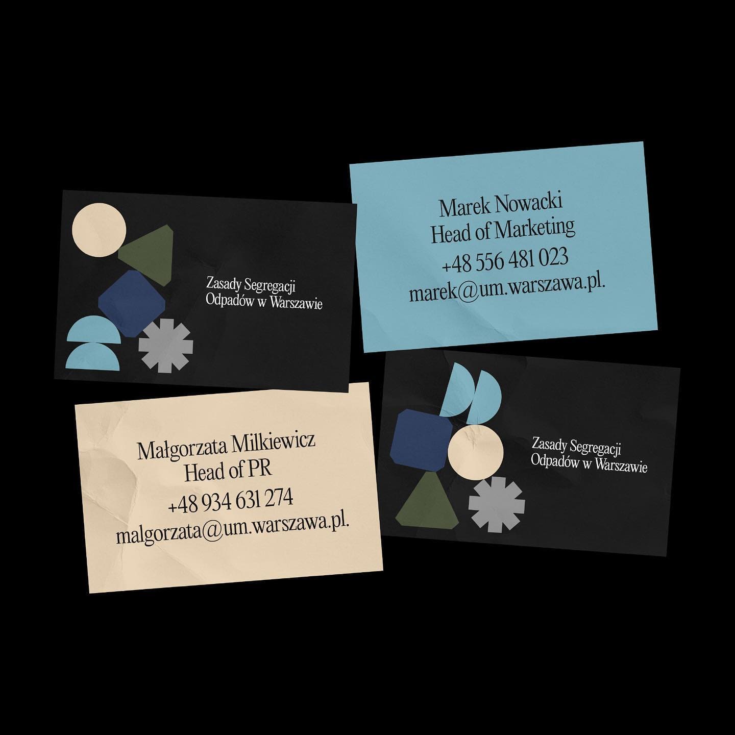 Zasady Segregacji Odpadów w Warszawie (Brand identity for sorting garbage in War