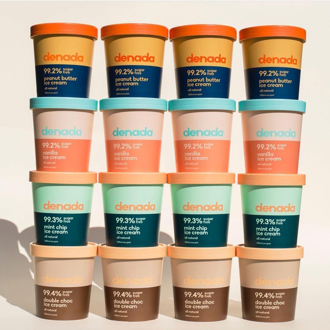 Denada Ice Cream brand identity