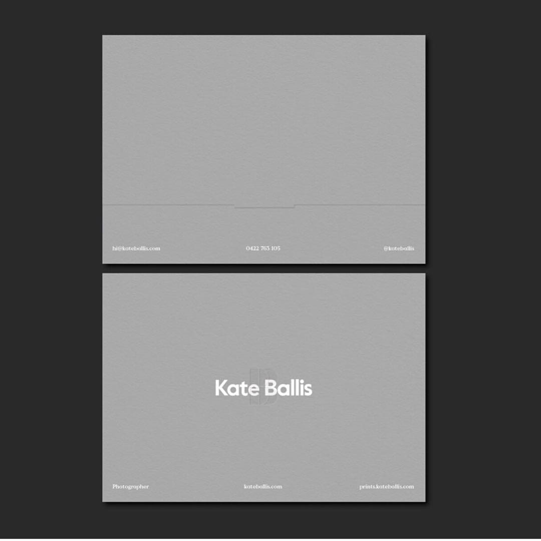Brand identity for Kate Ballis