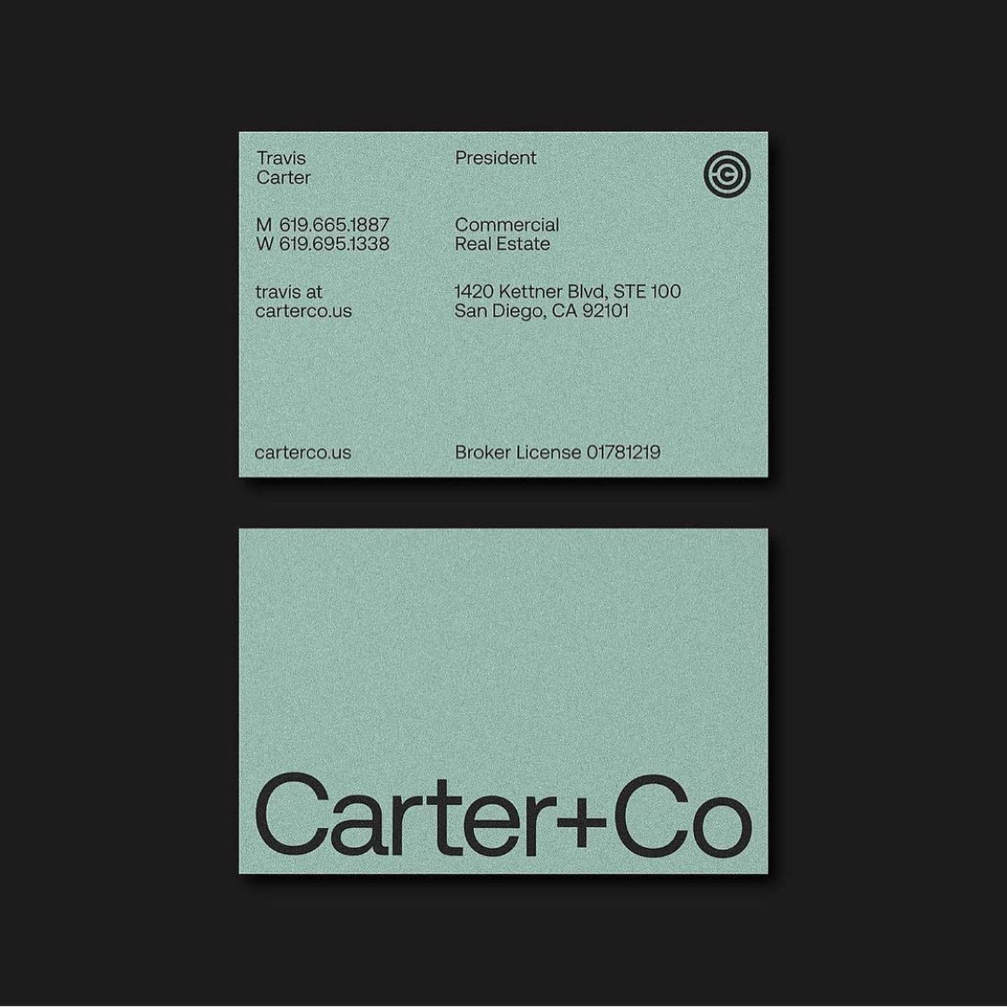Carter+Co, a San Diego-based commercial real estate firm. Design