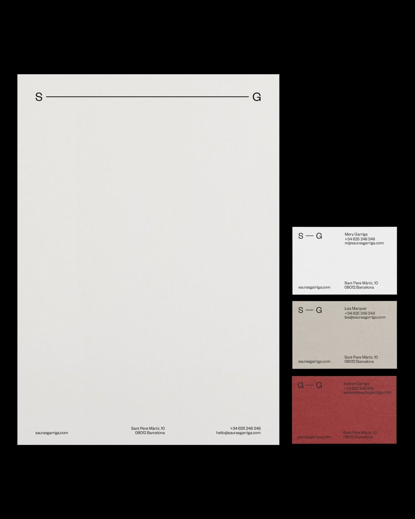 Sauras Garriga branding design