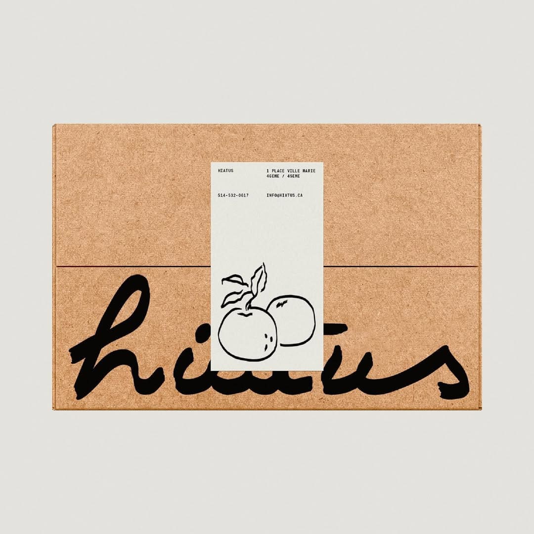 Identity design for @hiatusmontreal