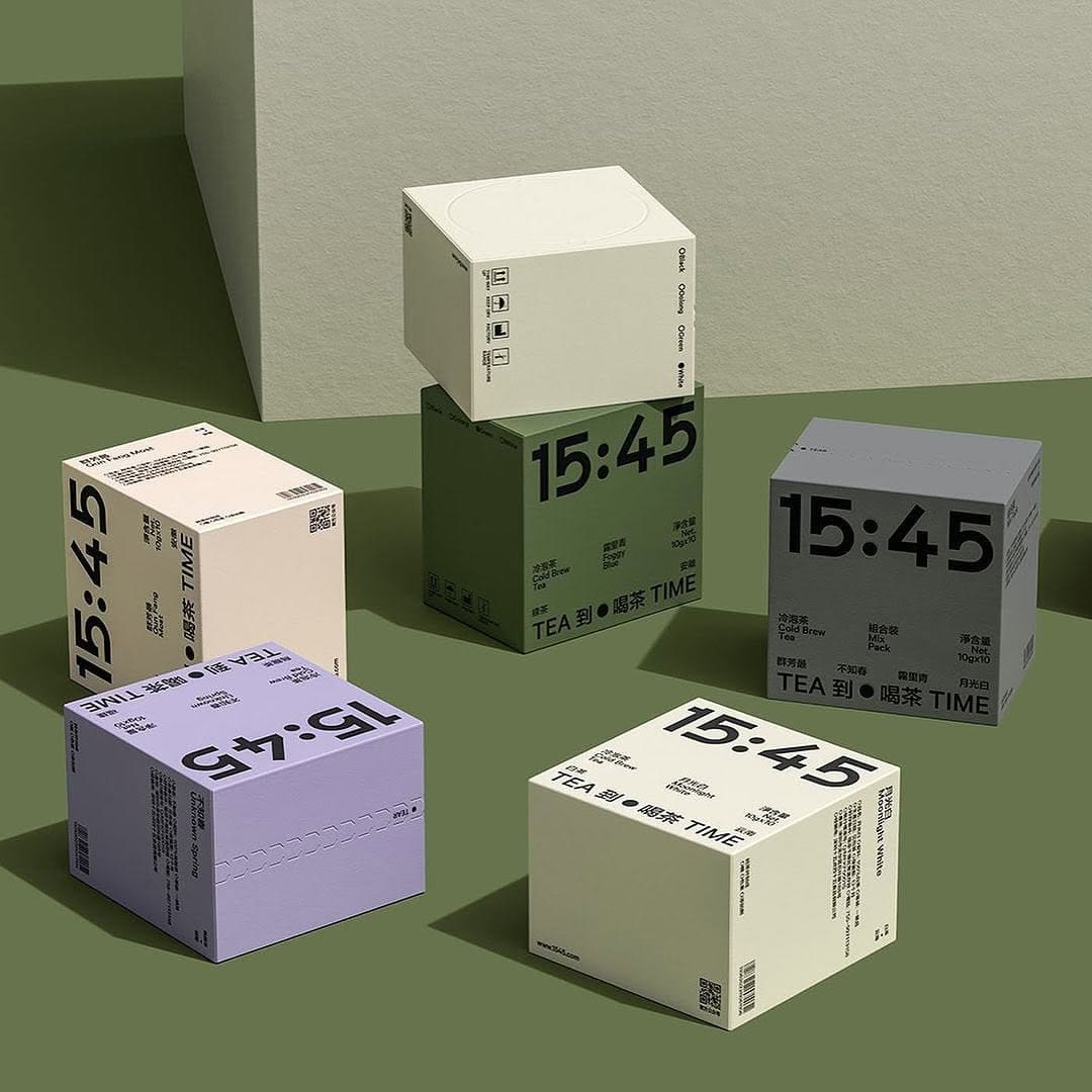 Identity design for 1545 tea