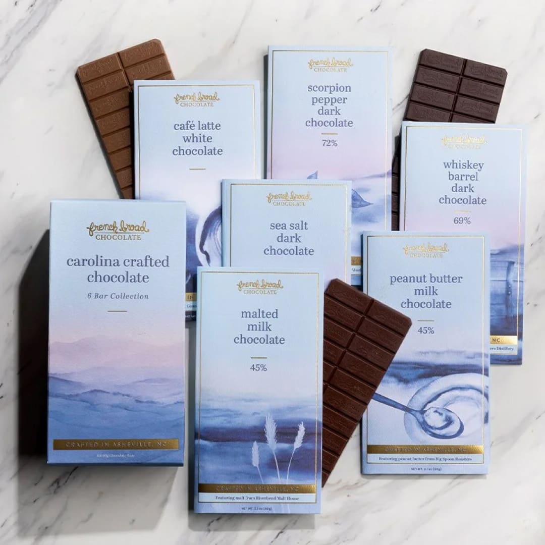 French Broad Chocolate Bar Design